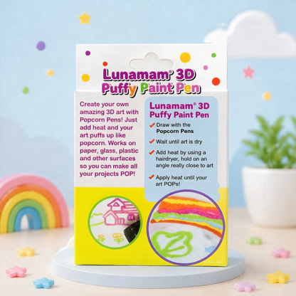 Lunamam® 3D Puffy Paint Pen – Fun DIY Art Marker for Creative Decorations