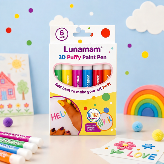 Lunamam® 3D Puffy Paint Pen – Fun DIY Art Marker for Creative Decorations