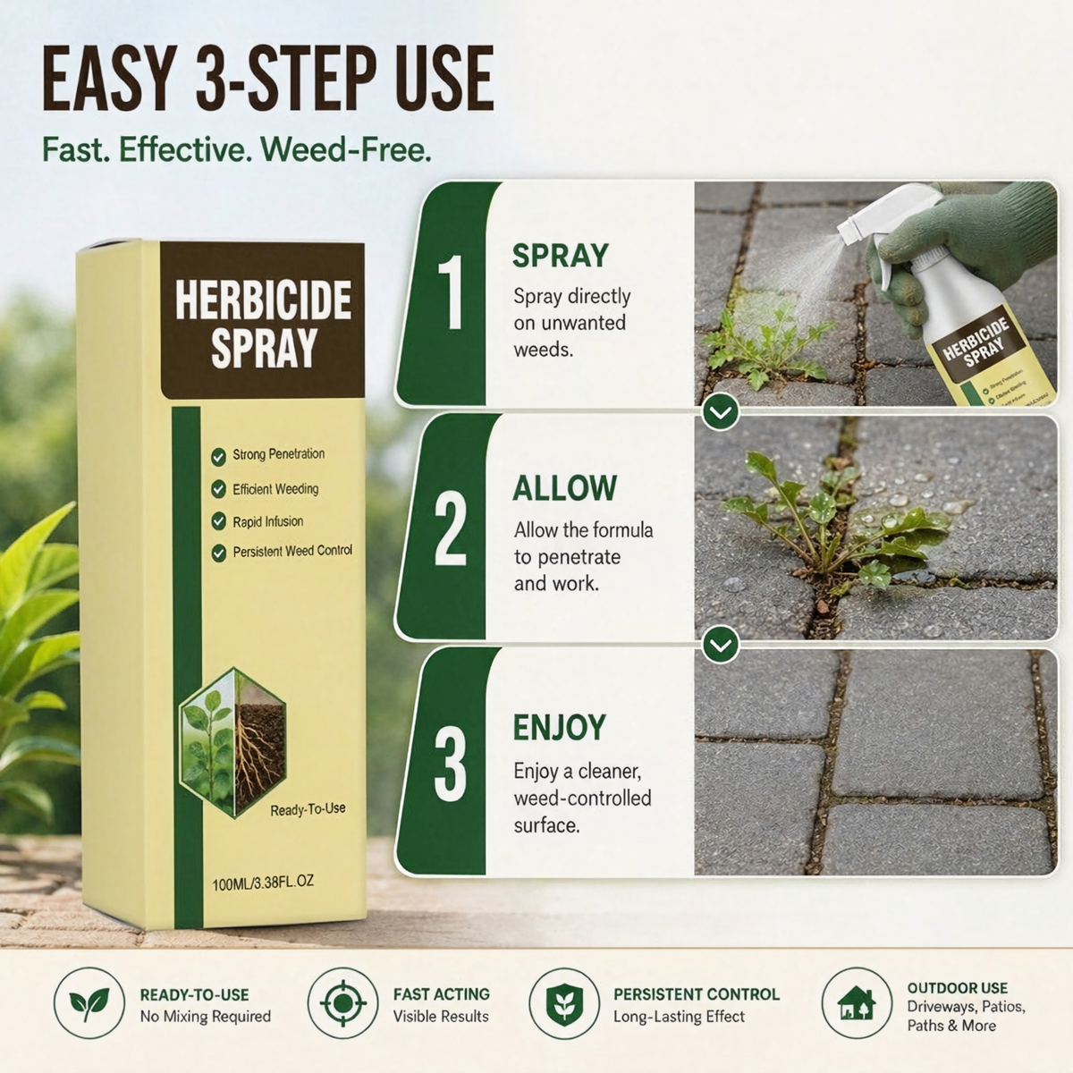 QIAWI® Lawn Care Spray – Easy Outdoor Maintenance Solution for Garden & Yard Care