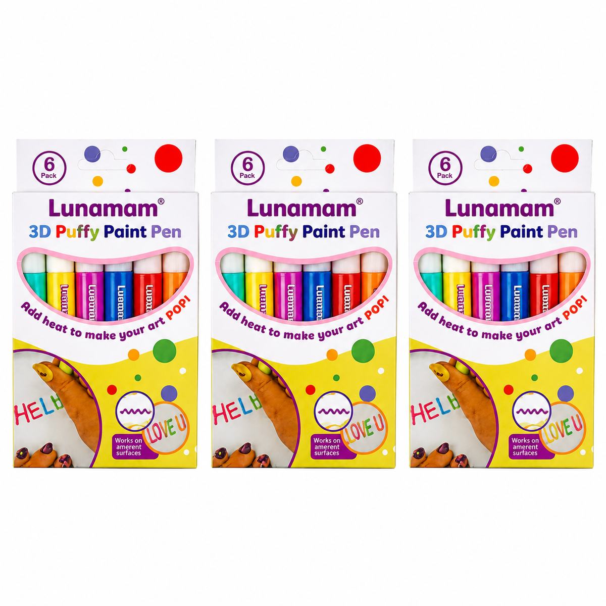 Lunamam® 3D Puffy Paint Pen – Fun DIY Art Marker for Creative Decorations